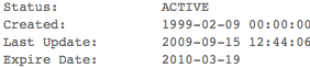 whois status