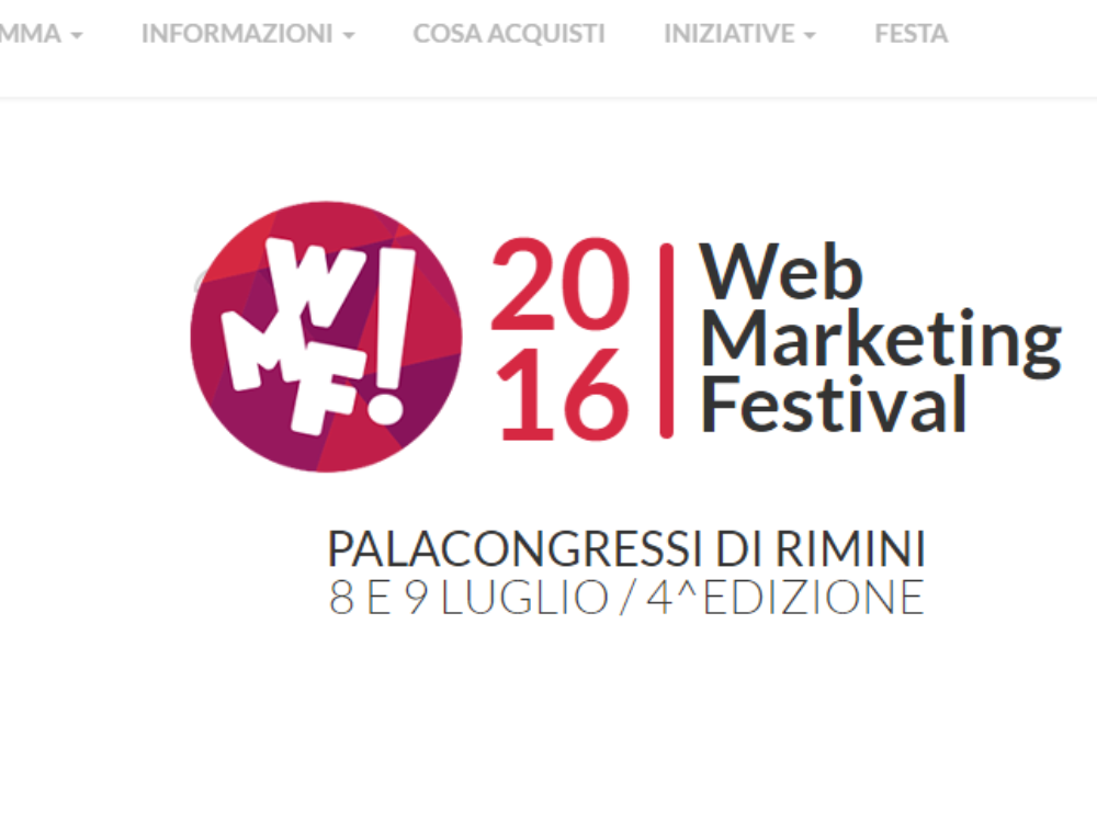Web Marketing Festival di Rimini, tutto pronto