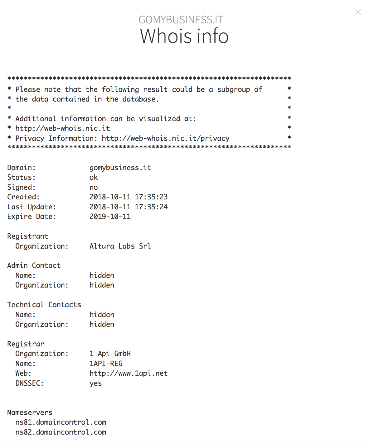 whois